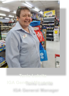 Tania Lukritz IGA General Manager